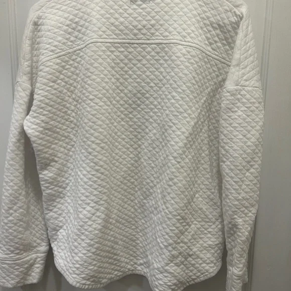 Vineyard Vines Cream Quilted Shep Shirt Women’s Size L - Picture 4 of 5